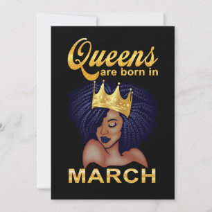 Cartes Pour Fêtes Annuelles Cadeaux d'anniversaire   Les Reines Sont Nées En M