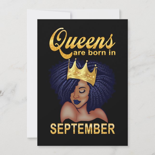 Cartes Pour Fêtes Annuelles Cadeaux d'anniversaire | Les Reines Sont Nées En S (Devant)