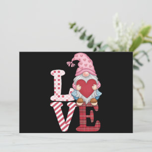 Cartes Pour Fêtes Annuelles Cadeaux de couple d'amour de gnome de la Saint-Val