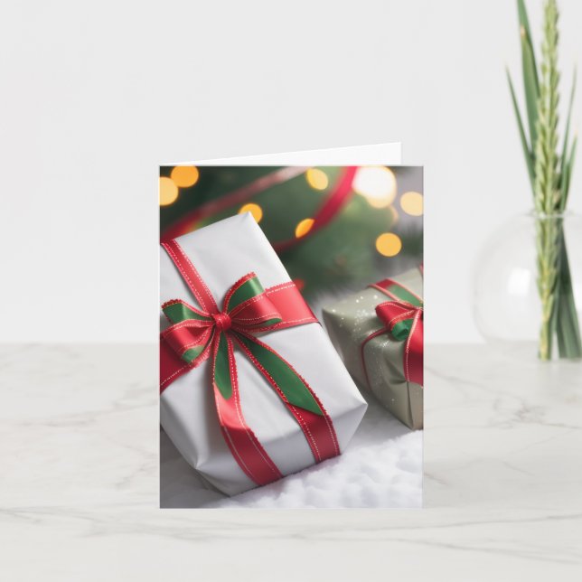 Cartes Pour Fêtes Annuelles Cadeaux de Noël (Devant)