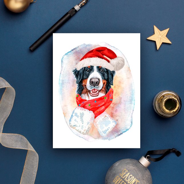 Cartes Pour Fêtes Annuelles Cadeaux De Noël Bernese Mountain Pour Les Amateurs (Créateur téléchargé)