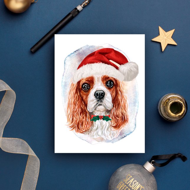 Cartes Pour Fêtes Annuelles Cadeaux de Noël Cavalier King Charles Spaniel (Créateur téléchargé)