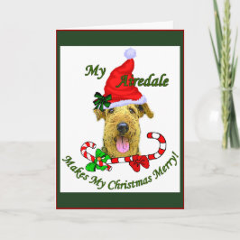Cartes Pour Fêtes Annuelles Cadeaux de Noël d'Airedale Terrier