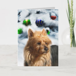 Cartes Pour Fêtes Annuelles Cadeaux de Noël Terrier australien