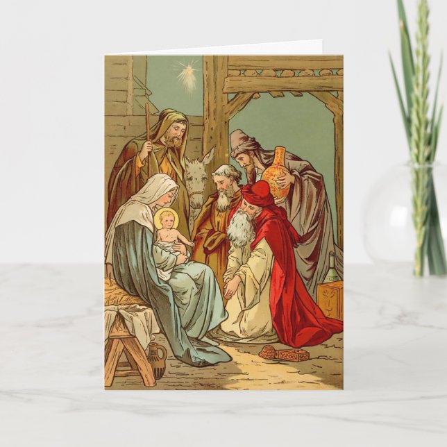 Cartes Pour Fêtes Annuelles Cadeaux des Magi (Devant)