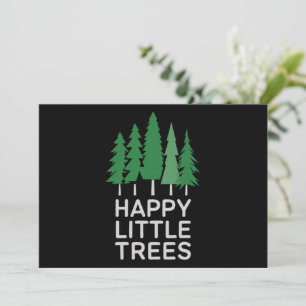 Cartes Pour Fêtes Annuelles Cadeaux drôles de camping d'arbres peu heureux