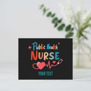 Cartes Pour Fêtes Annuelles Cadeaux personnalisés d'infirmière en santé publiq