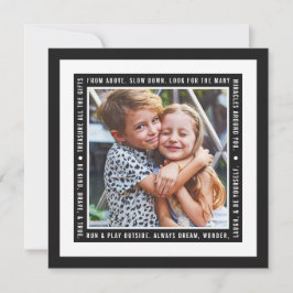 Cartes Pour Fêtes Annuelles Cadeaux Précieux | Noir | Photo
