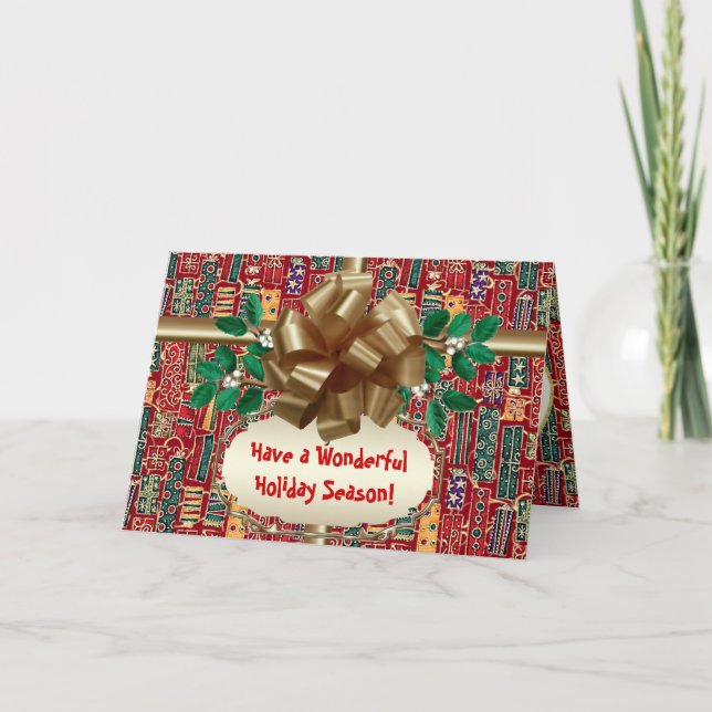 Cartes Pour Fêtes Annuelles Cadeaux Whimsical (Devant)