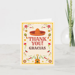 Cartes Pour Fêtes Annuelles Cadre Cinco de Mayo Merci mexicain