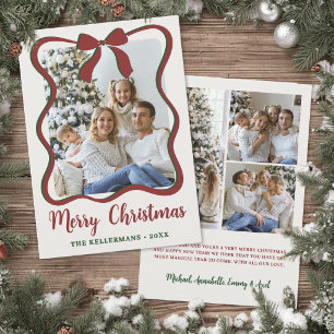 Cartes Pour Fêtes Annuelles Cadre de photo à ruban fantaisiste Joyeux Noël