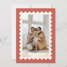 Cadre de timbre de Noël Photo
