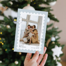 Cadre de timbre photo Noël