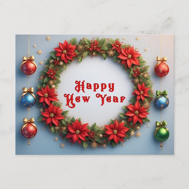 Cartes Pour Fêtes Annuelles Cadre Festif de Noël (Devant)