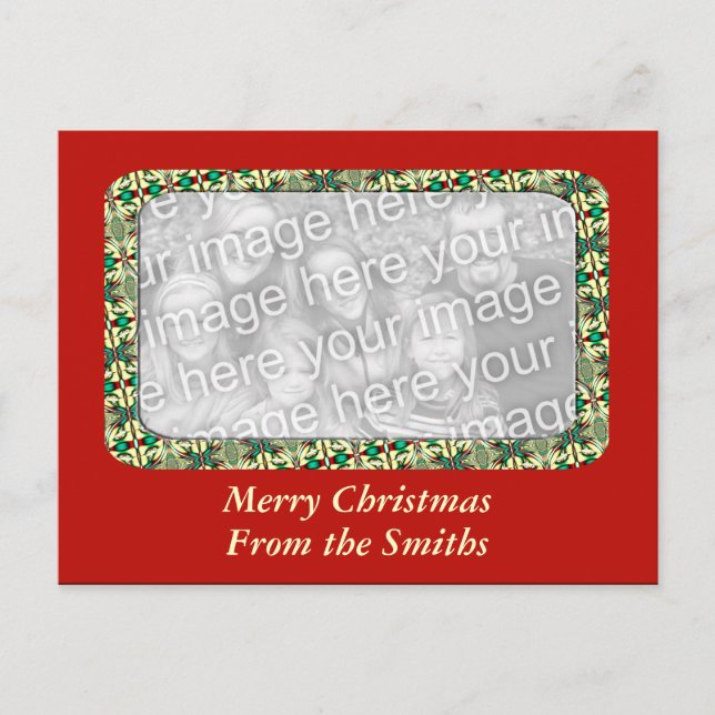 Cartes Pour Fêtes Annuelles Cadre photo de Noël (Devant)