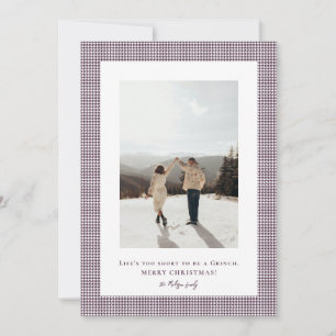 Cartes Pour Fêtes Annuelles Cadre photo Houndstooth Byzance foncé