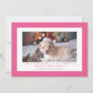 Cartes Pour Fêtes Annuelles Cadre photo Simple French Rose