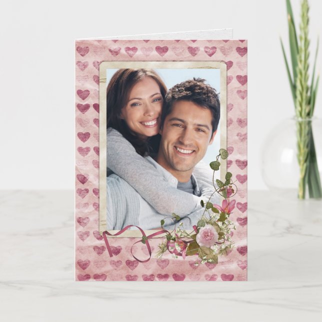 Cartes Pour Fêtes Annuelles Cadre photo Valentine (Devant)