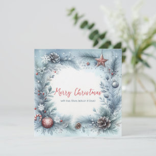 Cartes Pour Fêtes Annuelles Cadres d'hiver Noël
