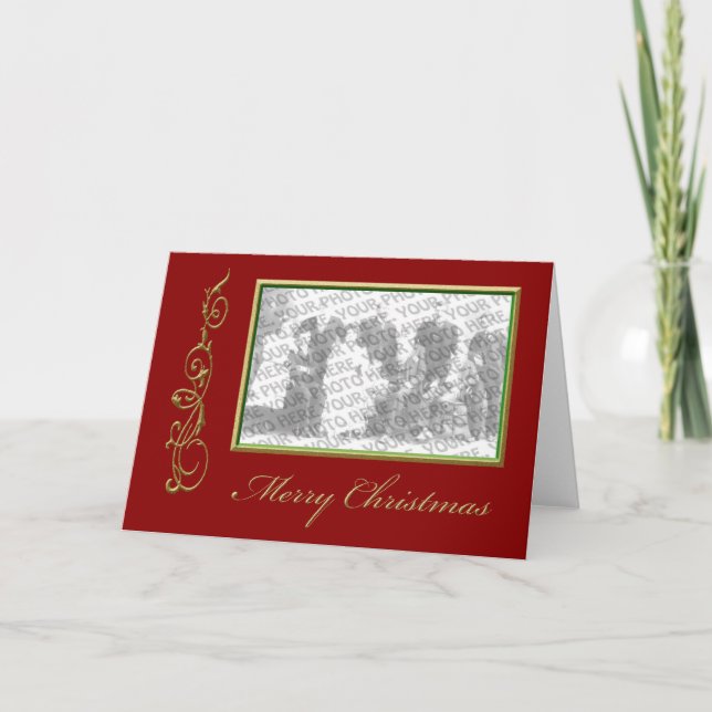 Cartes Pour Fêtes Annuelles Cadres photo de Noël (Devant)