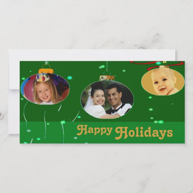 Cartes Pour Fêtes Annuelles Cadres photo de Noël (Devant)