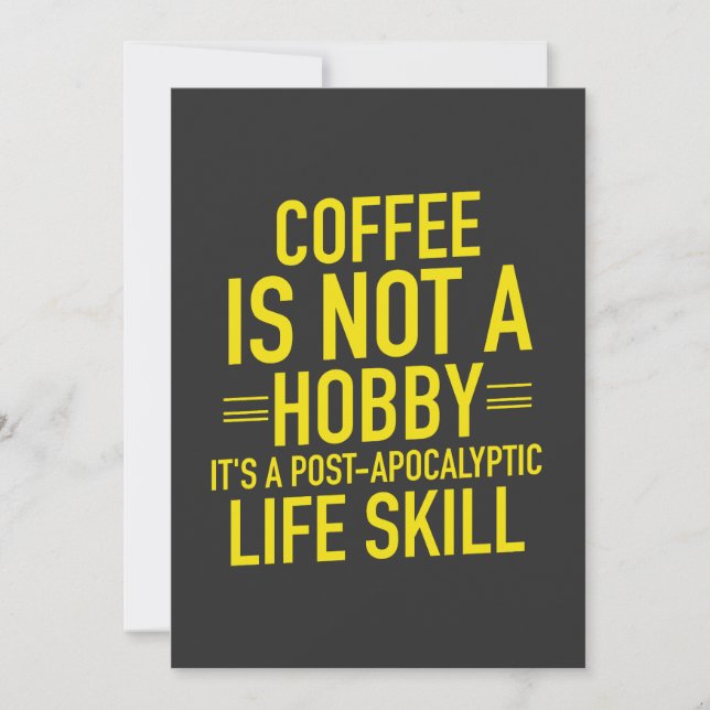 Cartes Pour Fêtes Annuelles Café amusant (Devant)