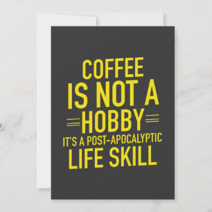 Cartes Pour Fêtes Annuelles Café amusant