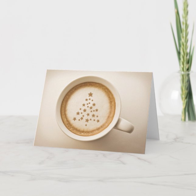 Cartes Pour Fêtes Annuelles Café de Noël italien (Devant)