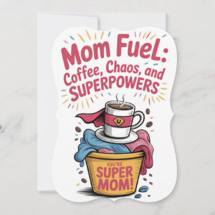 Cartes Pour Fêtes Annuelles Café Super Maman