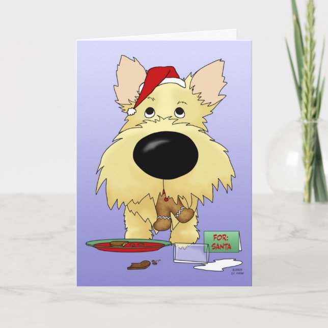 Cartes Pour Fêtes Annuelles Cairn Terrier Christmas (Devant)