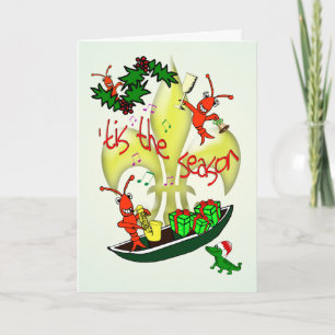 Cartes Pour Fêtes Annuelles Cajun 'Tis orienté Noël de saison