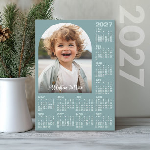 Cartes Pour Fêtes Annuelles Calendrier 2027 avec Photo - Arche Moderne