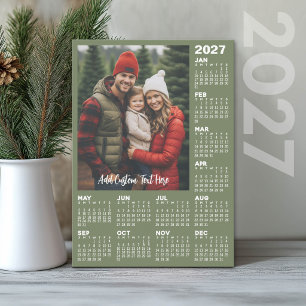 Cartes Pour Fêtes Annuelles Calendrier 2027 avec photo - Moderne