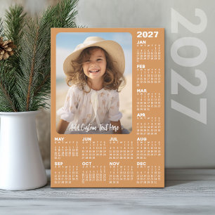 Cartes Pour Fêtes Annuelles Calendrier 2027 avec photo - Moderne
