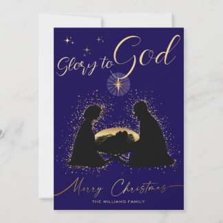 Cartes Pour Fêtes Annuelles Calendrier 2027 Crèche Gloire à Dieu Script