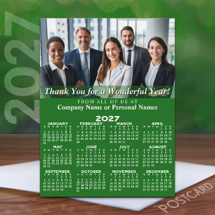 Cartes Pour Fêtes Annuelles Calendrier 2027 Merci pour la bonne année Entrepri
