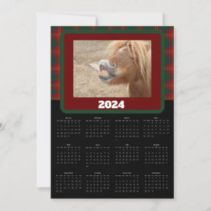 Cartes Pour Fêtes Annuelles Calendrier animal de compagnie drôle vert rouge à 