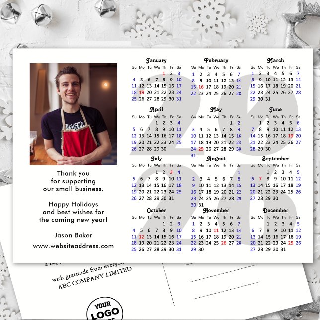 Cartes Pour Fêtes Annuelles Calendrier de Business 2026 Parties scintillant mi (Créateur téléchargé)