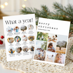 Cartes Pour Fêtes Annuelles Calendrier de l'année Tapeuse Noël Photo de famill