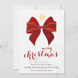 Cartes Pour Fêtes Annuelles Calendrier de l'Arc Tartan 2027 Joyeux Noël Calend
