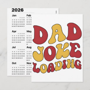 Cartes Pour Fêtes Annuelles Calendrier de l'Avent 2026 Blagues de Papa Noël