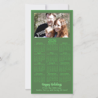 Cartes Pour Fêtes Annuelles Calendrier de Noël avec photo personnalisée 2026 V