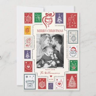 Cartes Pour Fêtes Annuelles Calendrier de Noël Photo Fantaisiste Rétro 2027