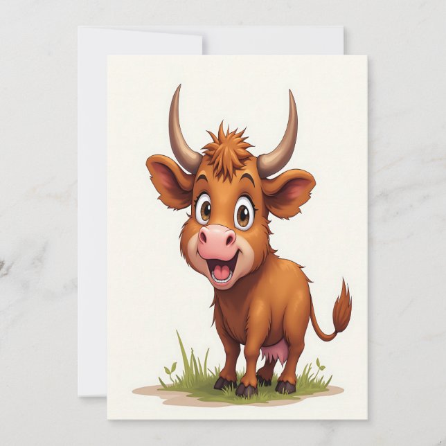 Cartes Pour Fêtes Annuelles Calendrier des vaches Highland Joyeux Noël (Devant)
