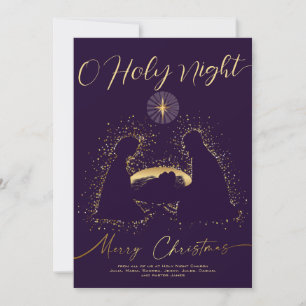 Cartes Pour Fêtes Annuelles Calendrier Nativité 2026 Manger O Holy Night Scrip