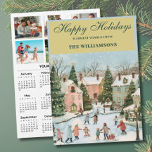 Calendrier personnalisé 2027 Festif 6 Photos 2027