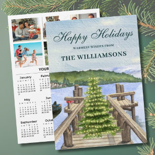Cartes Pour Fêtes Annuelles Calendrier personnalisé 6 photos de fête 2027