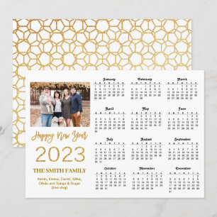 Cartes Pour Fêtes Annuelles Calendrier photo du script de Parties scintillant 