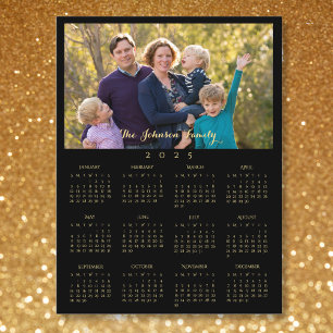 Cartes Pour Fêtes Annuelles Calendrier photo personnalisé 2025 Noël Nouvel An