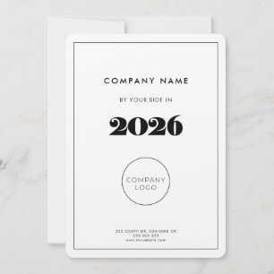 Cartes Pour Fêtes Annuelles Calendrier Retro kraft 2023 entreprise